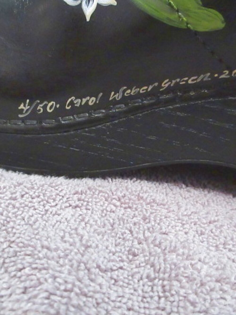 Dansko Limited Edition Cabrio Leather Clog Shoes Size 41 10.5 11 Artist Signed - Picture 5 of 12